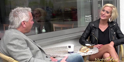 Dirty blonde MILF is being fucked in the ass by her lover