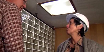 Depraved mature woman shakes those saggy tits riding a hard cock