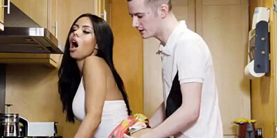 Andy Stone uses every opportunity to fuck his stepmom Canela Skin