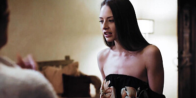 Teen doll is mixed up into an intense threesome with her foster parents