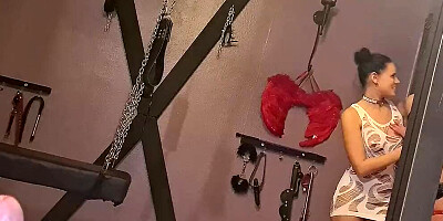 German Old and Young FFM Amateur POV Threesome in Swinger Club