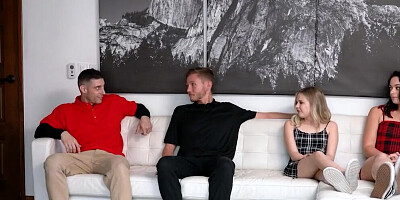 Sis Swap - Inexperienced Teen Wants To Lose Her Virginity So Her Bestie Decide To Share Her Stepbro