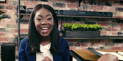 Innocent Busty Ebony StepSister Tori Montana Doesn't Wear A Bra At Home To Seduce Her Hung Stepbro