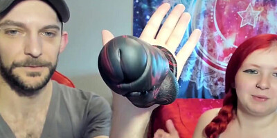 Momonii Black and Red Fantasy Dildo Unboxing and Masturbation with Jasper Spice and Sophia Sinclair