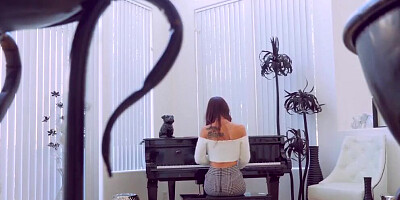 SpyFam Step Sister Aidra Fox Caught Musical Masturbating