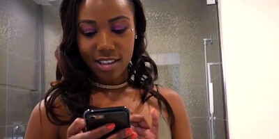 Black Teen Stepsister Fucked By Spying White Stepbrother POV