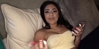 Slutty stepsister finds my porn and wants to give me some