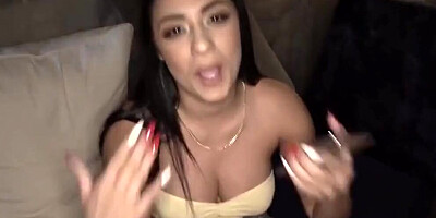 Slutty stepsister finds my porn and wants to give me some