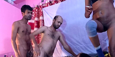 Deshi Stepbros Step Sisters For Their First Time foursome gangbang,part 1