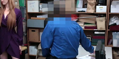 Mommy and her teen stepdaughter were caught stealing and banged by a mall cop