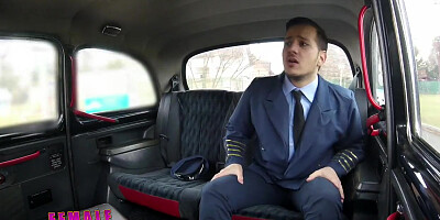 Female Fake Taxi Pilot Delivers Facial after Landing his Cock in Euro Pussy