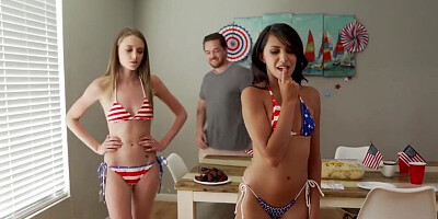 Hime Marie, Kyler Quinn - Fourth Of July With My Step Sis And Her Slutty Friend