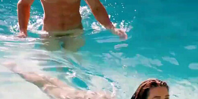 Superb babe is getting licked and fucked by that lucky stallion