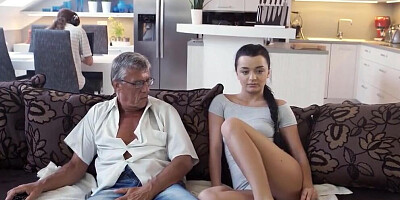 VIP4K. Ukrainian Erica Black cant tempt BF but has sex with stepdad