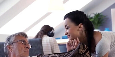 VIP4K. Ukrainian Erica Black cant tempt BF but has sex with stepdad