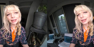 Jessica Starling is riding lucky stud's cock in a VR