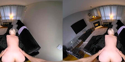 Jessica Starling is riding lucky stud's cock in a VR