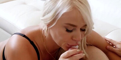Curvy blonde London River is being fucked by Nathan Bronson