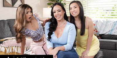 MommysGirl Busty Step-MILF Fingers Hard both Stepdaughters