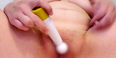 A married woman who masturbates near the bathroom so her husband can't find her