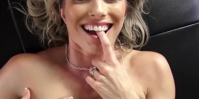 My Buxom Stepmom Sucks Cock While Talking To Her Man On The Phone With Cory Chase & Lauren Phillips