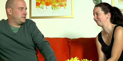 Embarrassed, the girlfriend asks if she can suck and fuck someone else's cock