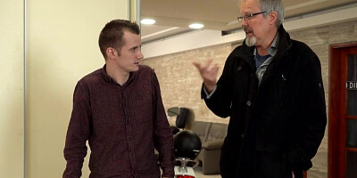 Sarah Vandella and Sam Bourne are procreating on the bed