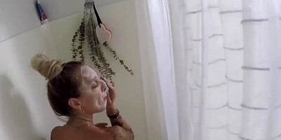 Tattooed Step Sister Hidden Shower Cam - Thinking about Big Dick