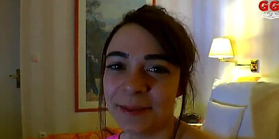 Lovely young lady is filmed while masturbating with her sex toy