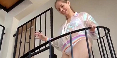 Charming blonde Kinuski Kakku agrees to be filmed during sex