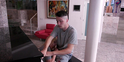 Busty MILF Rachael Cavalli teases stepson Connor Kennedy and gets shagged