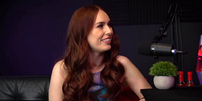 Good looking Kiki Vidis is having fun in a podcast