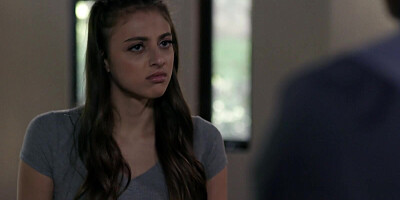 Bald stallion is punishing his teen stepdaughter by spanking her