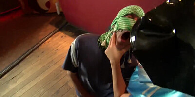 Corrupt Cop Slut Blows Smoke in Fans Faces and Cocks before Facial Cumshot