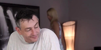 DADDY4K. Skillful Stepdad Shares Sexual Experience with Son's Slutty GF