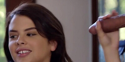 Cute girl Keisha Grey is double penetrated by two guys in 3some