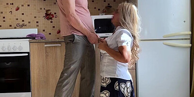 Curvy MILF pulls panties aside to get big cock up the ass