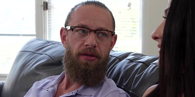 FamilyXXX - Big Cock stepdad Fucks Slutty Big Ass Teen stepdaughter Angeline Red