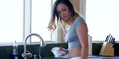 Horny stepbrother fucks his stepsister like the slut she is