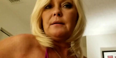 Slutty mature woman Ms Paris Rose is riding stepson's cock