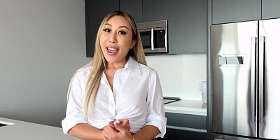Slutty babe Nicole is riding her client's dong in a POV