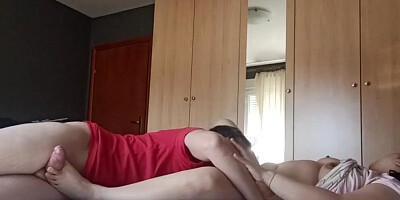 Homemade sex video shows a MILF fucked by a kinky stepson