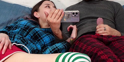 My stepsister watches porn with me!