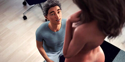 Amazing babe teases stepson and fucks with him in 3D cartoon