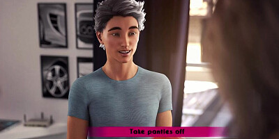 Amazing babe teases stepson and fucks with him in 3D cartoon
