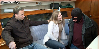 Domina in Cozy Cardigan Fucks on a Boat