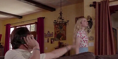 StepFamily Hookups - Petite Blonde Alina West Fucks her old Stepdad