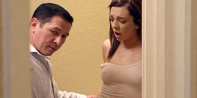 Teaser stepsister punished in laundry room