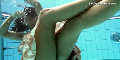 Swimming pool babe Krasula 18YO hottie from Russia underwater