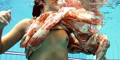Swimming pool babe Krasula 18YO hottie from Russia underwater